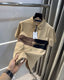 Tomm y Hilfigey Beige Embroidery Logo Premium Polo T-Shirt