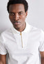 Versac e Couture White Zip Imported Polo T-Shirt