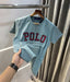Ralph Lauran Green Embroidery Logo Premium T-Shirt