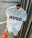 Hugo Bos s White Logo Print Classic Polo T-Shirt