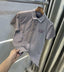 Tomm y Hilfiger Grey Embroidery Patch Premium Polo T-Shirt