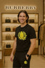 Burberr y Black Embroidery Work Imported Tracksuit With