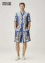 Versac e Couture Blue Printed Imported Cord Set