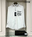 Versace White Printed Premium Shirt With Box Packing And Carry Bag