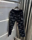Air jorda n Black Embroidery Logo Imported Trackpant