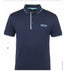 HUgo Bo$S Navy Blue Logo Print Premium Polo T-Shirt