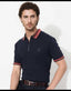 Rare Rabbit Black Zip Premium Polo T-Shirt