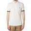 Fred Perry White Embroidery Work Premium Polo T-Shirt