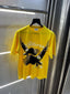Bluorang Yellow Eagle EmBosS..ed Print Imported Oversized T-Shirt
