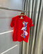 Nik e Jordan sneaker print red printed premium t-shirt