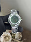 Oakle y Blade Silver Green Metal Premium Watch
