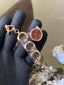 Chane L Bracelet Designer Copper Brown Dial Premium Watch