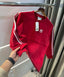 Adida s Red Embroidery Logo Imported Sweatshirt