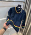 Ralph Laure n navy blue Print Premium Sweatshirt
