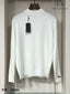 Arman i E_-_·X!change White high neck Embroidery Logo Imported Premium Sweatshirt