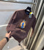 Ralph Lauren Brown Teddy Edition Imported Knitted Pull Pver