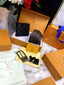 LOUI_S VUITTONN 2 Buckle Belt & wallet Combo C352