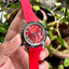ROLEX DATEJUST RED STRAP AUTOMATIC