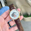 SEIKO AUTO ROSEGOLD BROWN LEATHER