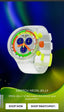 Swatc h Neon Jelly White Chronograph Watch