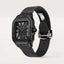 Cartierr Santos All Black Leather A