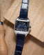 Cartierr Santos Blue Leather Automa