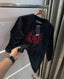 Tommy Hilfiger Black Embroidery Logo Premium Sweatshirt