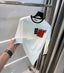 lo...ewe White Imported Knitted Pull Over