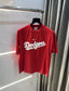 Nik e Red Embroidery Logo Imported Oversized T-Shirt