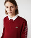 Lacost e maroon Premium Classic Full Sleeves Polo T-Shirt