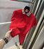 Burberr y Red Logo Work Imported Polo T-Shirt