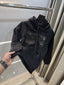 Arman i E....Xchange Black Logo Print Imported Hoodie