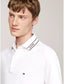 Tomm y Hilfiger White Collar Look Premium Polo T-Shirt