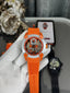 Jacob&Co. raM.. Silver Orange Quartz Watch