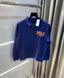 Ralph Lauren Blue Embroidery Logo Imported Sweatshirt