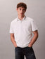 Calvin Klein WhiteEmbroidery Logo Premium Polo T-Shirt