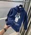 Ralph Lauren Navy Blue Teddy Edition Embroidery Logo Imported Hoodie