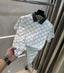 Gucc i White Monogram Premium Polo T-Shirt
