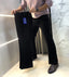 Ralp h Lauren Jet Black Imported Boot Cut Trouser