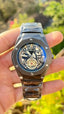 HUBLOT Tourbillon diamond cut black