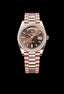 Rolex Day Date Diamond Rosegold/Bro