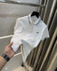 Lacost e White Embroidery Logo Premium Polo T-Shirt