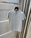 Ralph Lauren Grey Embroidery Logo Knitted Polo T-shirt