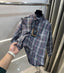 Burberry Grey Small Checks Premium Shirt
