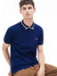 Lacost e Petrol Blue Embroidery Logo Premium Polo T-Shirt