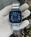 Cartie r Dumont All Blue Bezel Metal Premium Quartz Watch