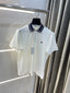 Lacost e White Embroidery Logo Premium Polo T-Shirt