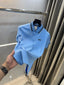 Calvin Klein Sky Blue Logo Work Premium Polo T-Shirt