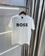 Hugo Bos s White Logo Print Premium T-Shirt