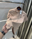 Ralph Lauren Beige Embroidery Logo Knitted Polo T-shirt
